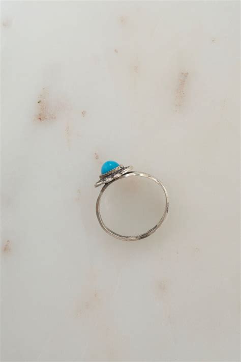 Vintage Sterling Silver ESPO Native American Turquoise Ring Etsy