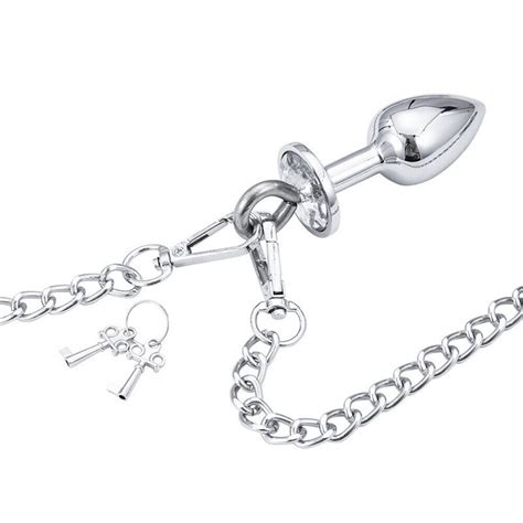 Long Chain Handcuffs With Anal Butt Plug Metal Restraint Cuff Fetish Sex Toys Us Ebay