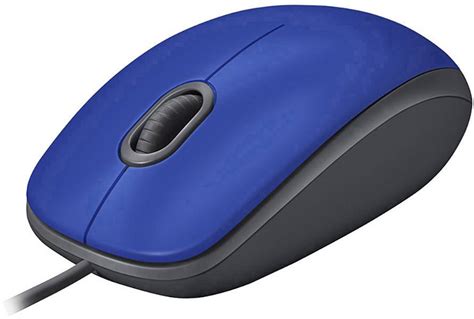 Logitech M110 Silent Mouse Usb Optical Blue 3 Buttons 1000 Dpi Built In