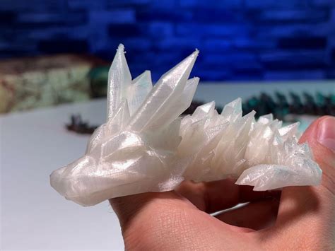 3d Print Articulated Crystal Dragon Stl For Download