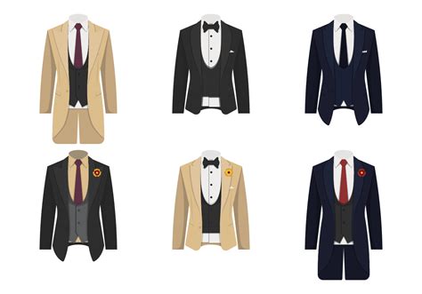 Collection Of Tuxedo Suit Vector Illustration - Download Free Vectors, Clipart Graphics & Vector Art