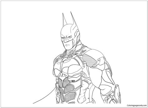 Batman Arkham Knight Sketches Drawings Sketch Coloring Page
