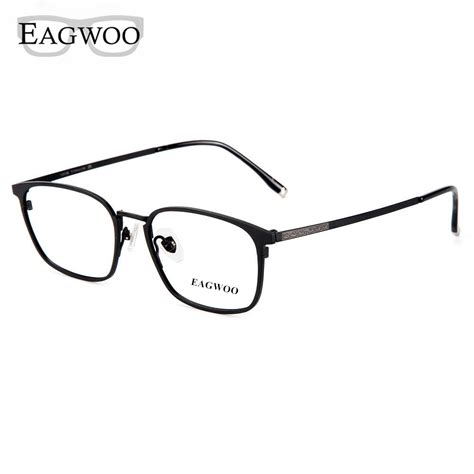 Pure Titanium Eyeglasses Metal Full Rim Optical Frame Prescription Spectacle Contrast Color