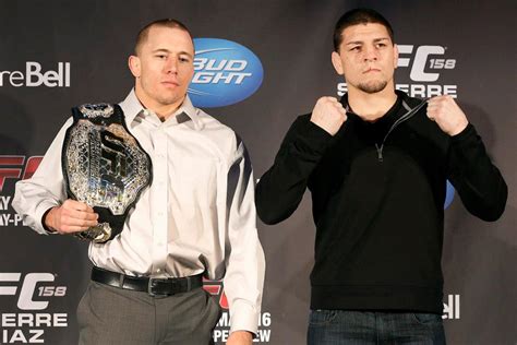 Georges St Pierre And Nick Diaz The Ultimate Fighting Championship