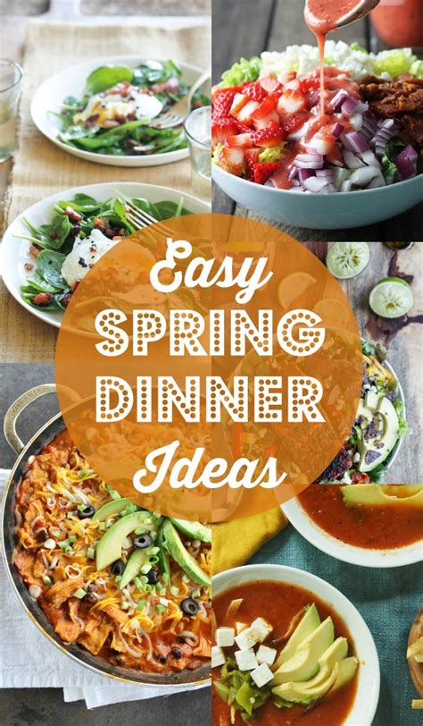 Easy Spring Dinner Ideas Rainbow Delicious