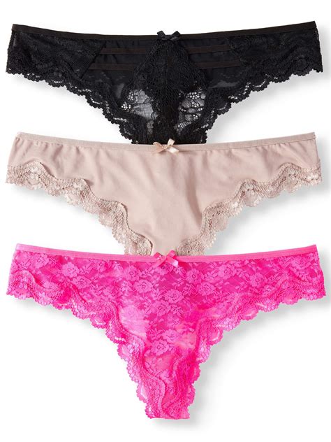 Smart Sexy Women S Lace Thong Panties Pack Walmart Com