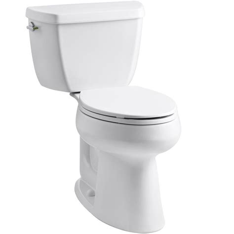 White Dual Flush Toilet