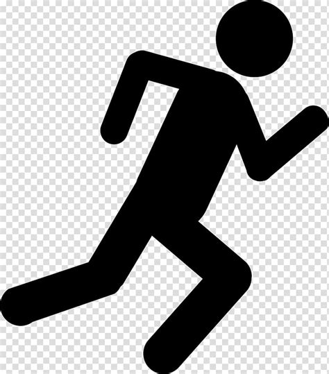 Stick Figure Running Jogging Transparent Background Png Clipart