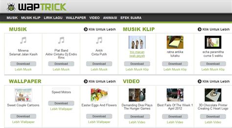 Waptrick is the only wap portal which offers complete mobile entertainment. Waptrick.com :: MP3 | Video | Game | Themes | Free ...