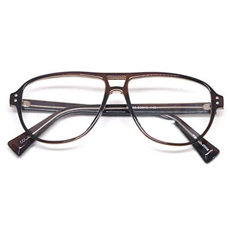 Encacc Vintage Inspired Eyewear Geek Clear Lens Horn Rimmed Fashion