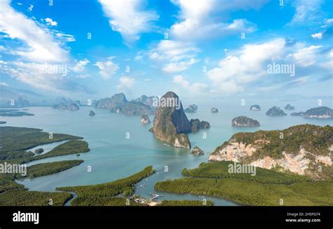 View From Above Stunning Aerial View Of Phang Nga Bay Ao Phang Nga