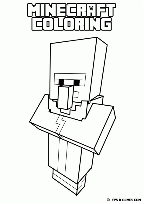 Minecraft Coloring Pages Pdf Coloring Home