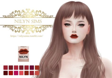 Lipstick 002 At Nilyn Sims 4 The Sims 4 Catalog