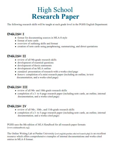 Research Paper Format Examples Format How To Choose Pdf