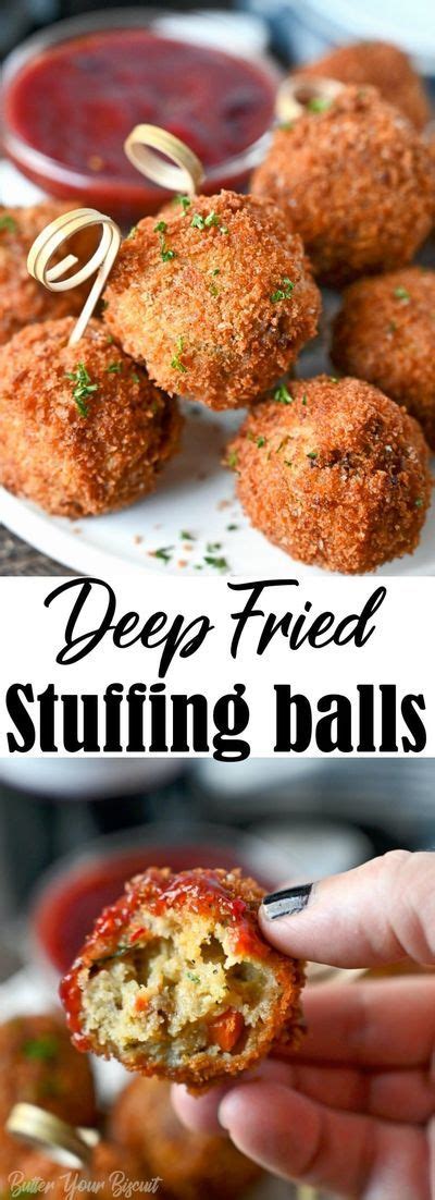 Deep Fried Stuffing Balls Recipe Butter Your Biscuit Recipe