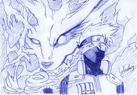 Kakashi Nine Tailed Fox By Ichinose Maki On Deviantart
