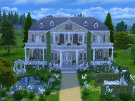 Luxury Mansion No Cc At Tatyana Name Sims 4 Updates