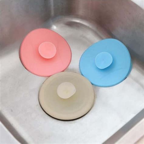 Water Plug Rubber Circle Silicon Drain Plug Bathroom Leakage Proof Stopper Sink Pvc Basin