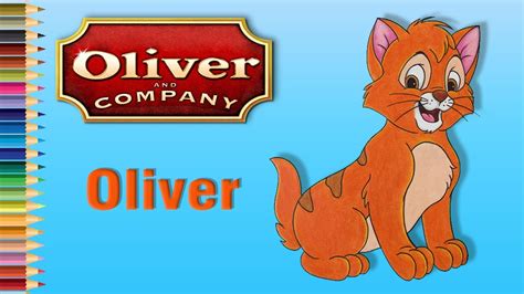 How To Draw Oliver Oliver And Company With Pencil And Colors Cam