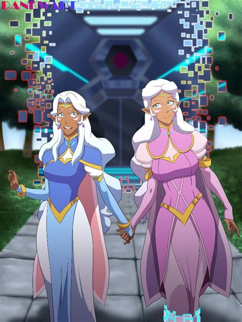 princess allura and her mother queen of altea from voltron legendary defender keith voltron