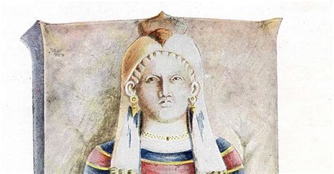 Priestess Of Isis On A Carthaginian Sarcophagus Lid Illustration