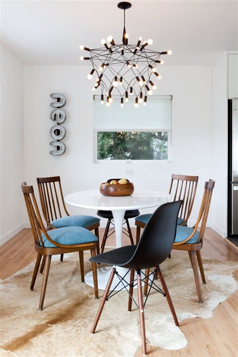 Mid Century Modern Dining Room Design Photo By Veneer Designs Mid