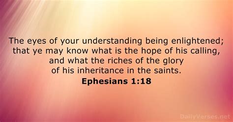 Ephesians 118 Bible Verse Kjv