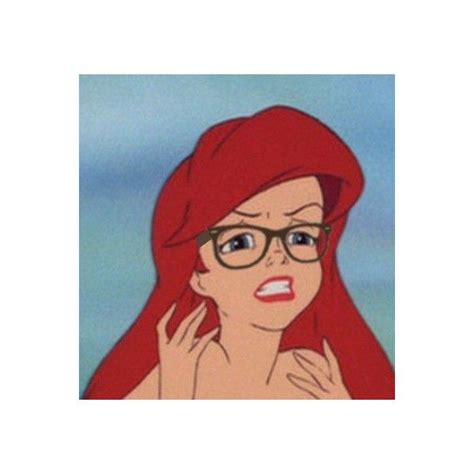 Hipster Mermaid Hipster Ariel Know Your Meme Liked On Polyvore
