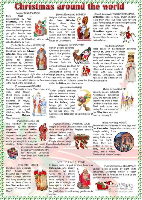 Christmas Around The World Christmas Lesson Christmas Worksheets