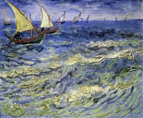 Vincent Van Gogh Seascape At Saintes Maries De La Mer Art Print