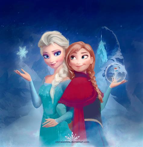 Elsa And Anna Elsa Et Anna Fan Art 37470125 Fanpop