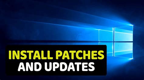 How To Install Windows Patches And Updates Youtube