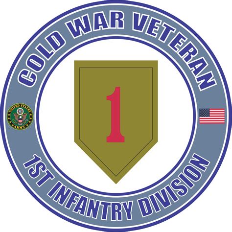Us Army Cold War 1st Infantry Division Veteran Decal