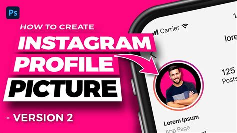 How To Create Instagram Profile Picture In Photoshop Version 2 Youtube