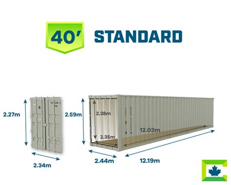 40ft Shipping Container Dimensions
