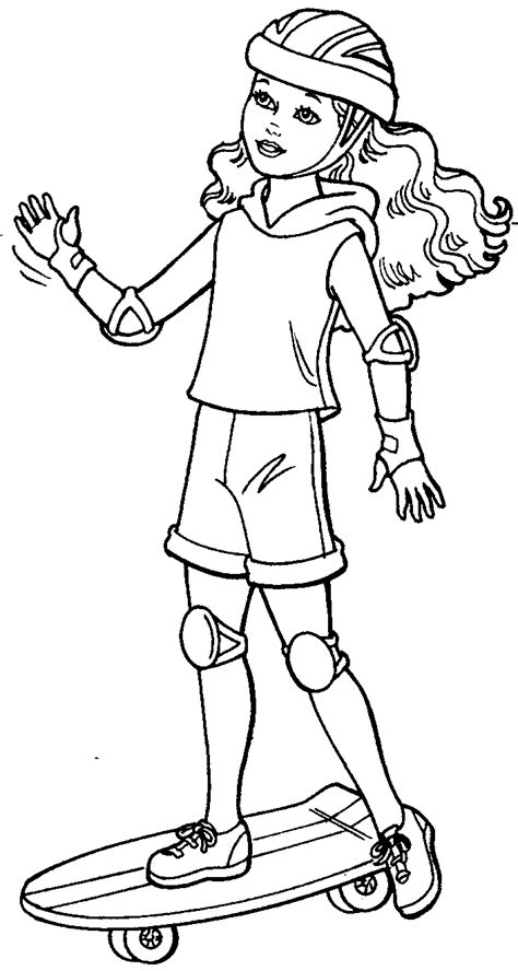 Barbie Stacy Coloring Page