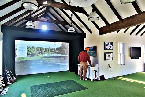 Man Cave Golf House With Indoor Golf Facility — Laine Jones Design 3528
