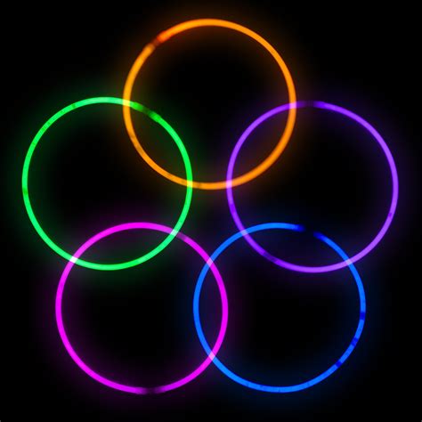 Assorted Color Glow Necklaces Glow Stick Party Glow Sticks Glowing