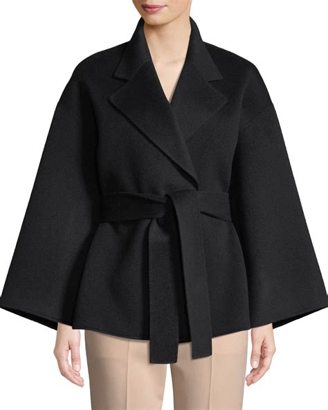 Theory Notched Collar Belted New Divide Wool Cashmere Robe Jacket