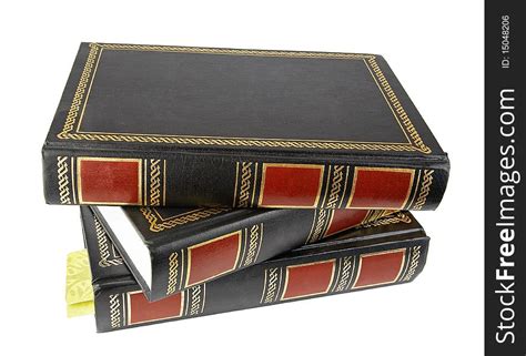 The New Old Books In Leather Cover Skin Free Stock Images