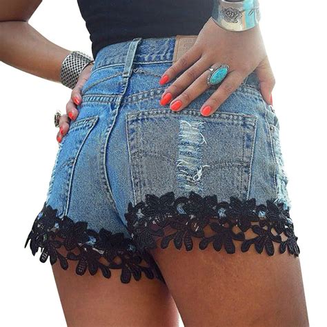 Tastien Women Sexy Shorts New Fashion Hot Ladies Booty Casual Jeans Summer Shorts High Waist