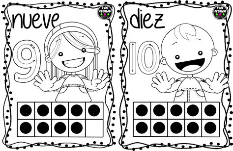 Tarjetas números para colorear (1) – Imagenes Educativas