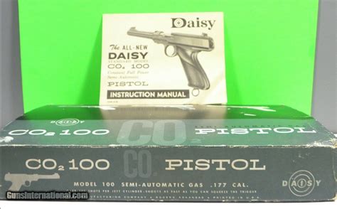 1963 Vintage Daisy Co2 100 BB Air Pistol Mint In Box MIB