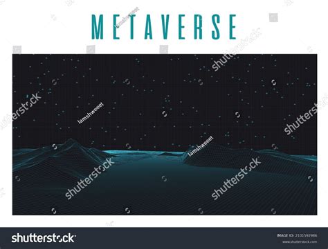 Futuristic Sci Fi Banner Background Modern Stock Vector Royalty Free