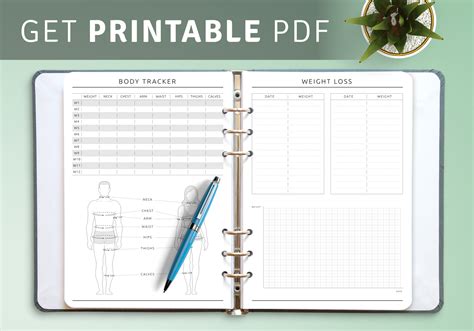 Health And Fitness Planner Templates