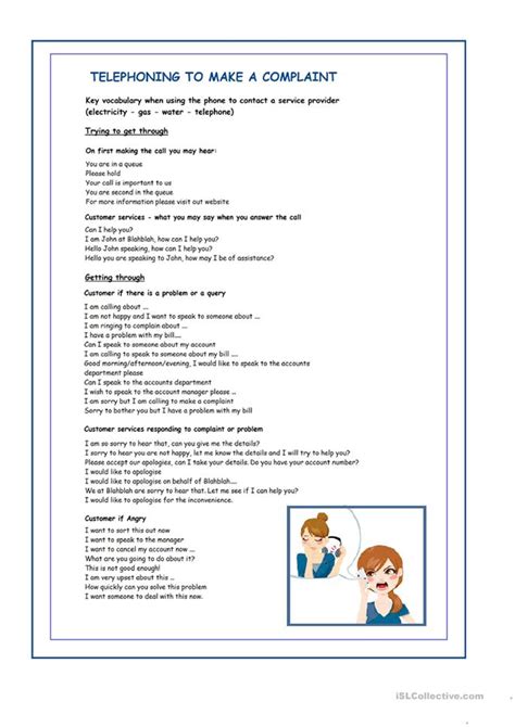 Phone Calls Worksheet Free Esl Printable Worksheets Made