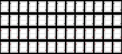 7 Best Images Of Playing Card Printable Templates