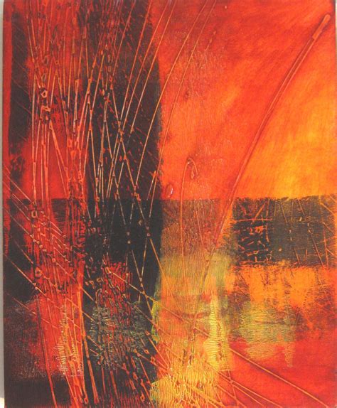 Acrylic 11x14 Fire By A R Marshall 11x14 Fire Abstract Artwork