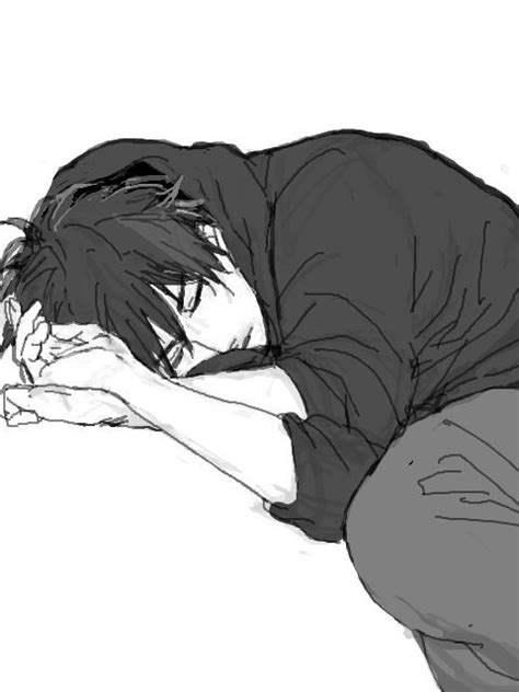 Pin By Tenshi7 On Anime Boys Sleeping Drawing Anime Poses Reference
