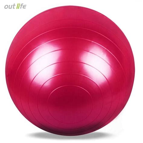 Outlife 65cm Pvc Gym Yoga Ball Anti Slip For Fitness Training Red